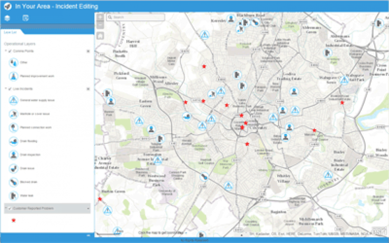 Example of a web-based interactive map