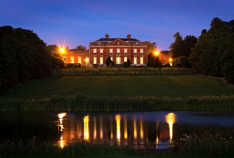 Kelmarsh Hall by night Kelmarsh Hall by night