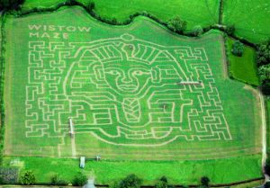 Wistow maze from above